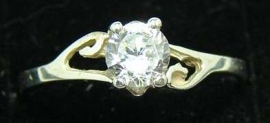 Sterling silver ring - SIMULATED DIAMOND