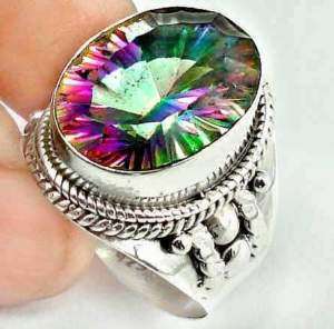 Natural MYSTIC TOPAZ set in Sterling Silver