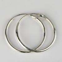 Sterling Silver Sleeper / Tube earrings 15mm