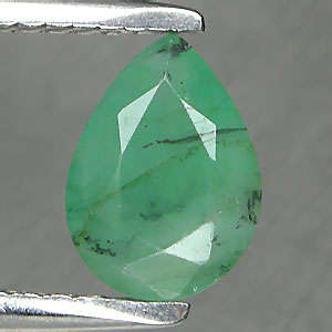 1.03 cts Natural EMERALD pear facet (Columbia??)