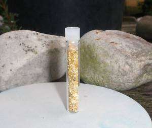 Own some GOLD! Vial of genuine 100% natural GOLD flakes (South Africa)