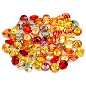 Natural FANCY COLOURED SAPPHIRE 2.6mm round facets (Africa) - 62 pieces available