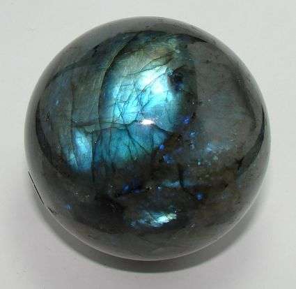 Natural LABRADORITE sphere 66mm