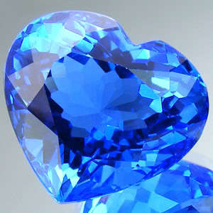 Beyond beautiful! 15.15 cts Natural BLUE QUARTZ heart facet (Brazil)