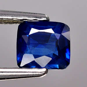 Rare source! 0.45 cts Natural BLUE SAPPHIRE square facet (Bangkaja, Thailand)
