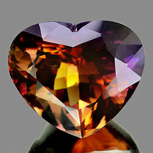 Such a HUGE natural beauty! 37.35 cts Natural AMETRINE heart facet (Bolivia)