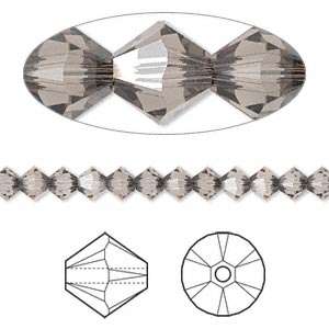 GREIGE Swarovski 4mm XILION bicone