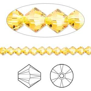 SUNFLOWER Swarovski 4mm XILION bicone