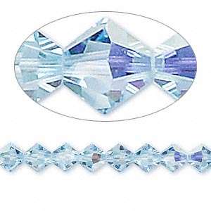 AQUAMARINE AB Swarovski 6mm XILION bicone