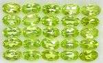 Natural PERIDOT 5mm x 3mm oval facets (Burma) - 8 pieces available