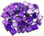 Natural COLOUR CHANGE AMETHYST 3.1mm square princess facets (Uruguay) - 35 pieces available