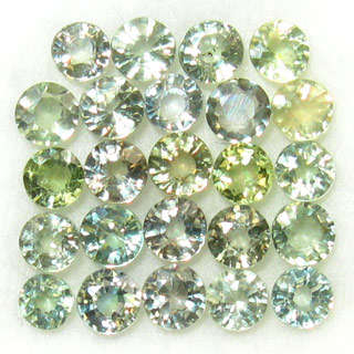 Natural COLOUR CHANGE SAPPHIRE 2.8mm round facets (Africa) - 24 pieces available