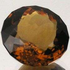 Magnificent! 30.68 cts 21mm Natural SMOKY QUARTZ fancy round facet (Africa)