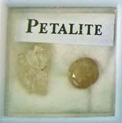 Natural PETALITE - raw and polished - great for collectors!