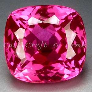 Exceptional! 23.65 cts Natural PINK TOPAZ cushion facet (Brazil)