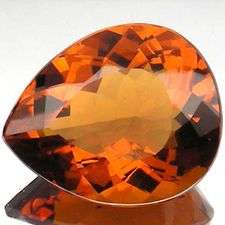 LUNCHTIME MADNESS! 41.90 cts Natural MADEIRA CITRINE pear facet (Brazil)