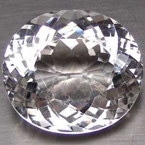 LUNCHTIME MADNESS! 25.61 cts Natural ROCK CRYSTAL / QUARTZ oval facet (Africa)