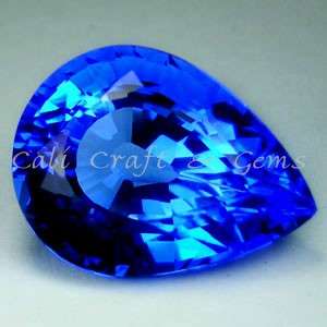 LUNCHTIME MADNESS! 24.35 cts Natural TANZANITE BLUE QUARTZ pear facet (Brazil)