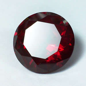 Gorgeous! 17.45 cts 16mm Natural Blood Red RUBY round facet (Madagascar)