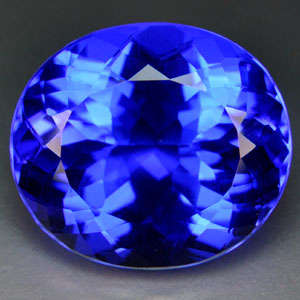 Stunning facet! 21.25 cts Natural TANZANITE BLUE QUARTZ oval facet (Brazil)