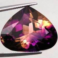 38.79 cts AMETRINE pear facet (Bolivia)