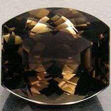 PRICE REDUCED! 52.50 cts SMOKY QUARTZ fancy facet (Africa)