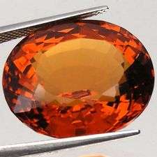 LUNCHTIME MADNESS! 32.11 cts Natural MADEIRA CITRINE oval facet (Brazil)