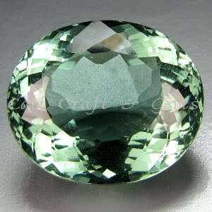 LUNCHTIME MADNESS! 18.95 cts Natural PRASIOLITE / GREEN AMETHYST oval facet (Uruguay)