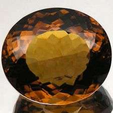 LUNCHTIME MADNESS! 29.06 cts Natural IMPERIAL SMOKY BROWN QUARTZ oval facet (Africa)