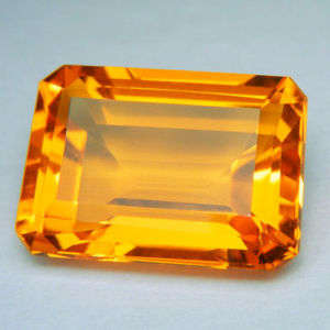 LUNCHTIME MADNESS! 15.93 cts Natural CITRINE octagon facet (Brazil)
