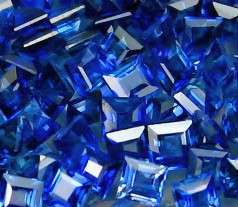 3.12cts Natural BLUE SAPPHIRE 1.7mm princess square facets (Ceylon/Sri Lanka) - 81 pieces available