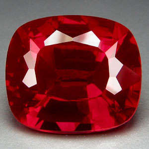 Gorgeous! 24.35 cts Natural Blood Red RUBY cushion facet (Madagascar)
