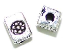 Square nickel spacer 4mm x 3mm - sold per pair