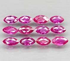 RUBY 3mm x 2mm marquise facets (Thailand) - 50 pieces available