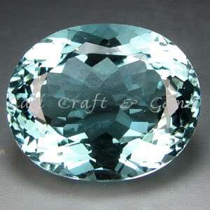 PRICE REDUCED! 28.00 cts PALE BLUE GREEN BERYL oval facet (Madagascar)
