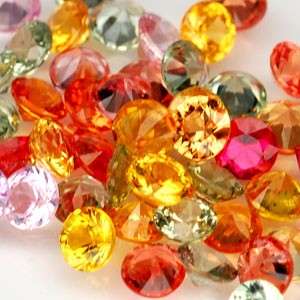 SAPPHIRE 2.7mm to 2.8mm round facets (Africa) - 39 pieces available