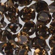 SMOKY QUARTZ 3mm round facets (Brazil) - 32 pieces available