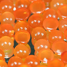 CARNELIAN 5mm round cabochons (Africa) - 14 pieces available