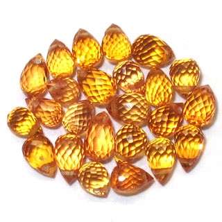 SAPPHIRE drilled briolette facets (Africa) - 24 pieces available