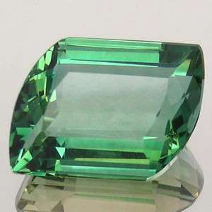Magnificent gem! 32.96 cts Natural PRASIOLITE / GREEN AMETHYST fancy facet (Uruguay)