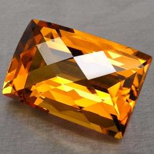 PRICE REDUCED! 36.00 cts CITRINE checkerboard baguette facet (Brazil)