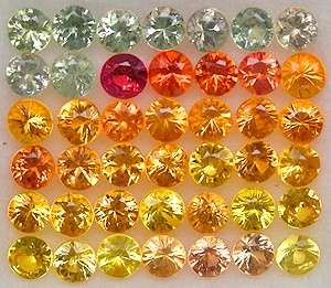 SAPPHIRE 2.8mm round facets (Africa) - 43 pieces available