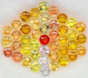 SAPPHIRE 3.0mm round facets (Africa) - 44 pieces available