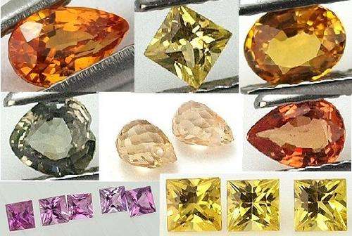 What a bargain! SET of 15 mixed genuine Natural SAPPHIRES 2.81 cts total (Africa)