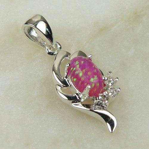 Created OPAL & TOPAZ set in 925 Sterling Silver (pendant)