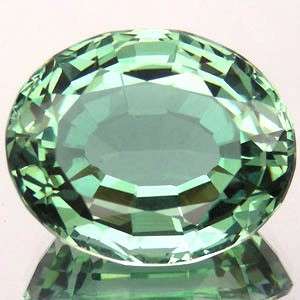 Magnificent gem! 28.03 cts PRASIOLITE / GREEN AMETHYST oval facet (Uruguay)