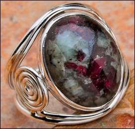 Sterling silver ring - RUSSIAN EUDALITE - Dreams Collection