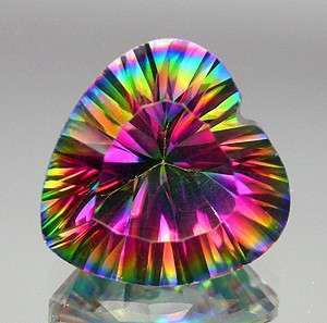 LUNCHTIME MADNESS! 3.53 cts MYSTIC TOPAZ heart facet (Brazil)