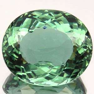 Magnificent gem! 25.79 cts PRASIOLITE / GREEN AMETHYST oval facet (Uruguay)