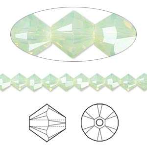 CHRYSOLITE OPAL Swarovski 8mm XILION bicone